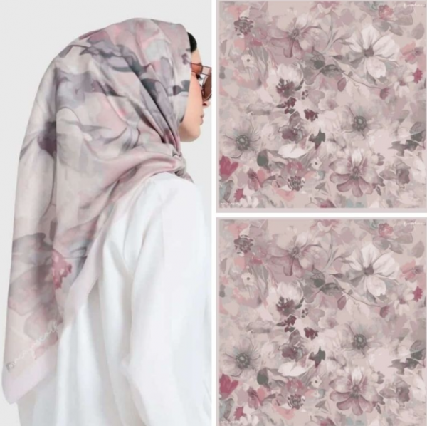 Motif bunga-bunga lembut